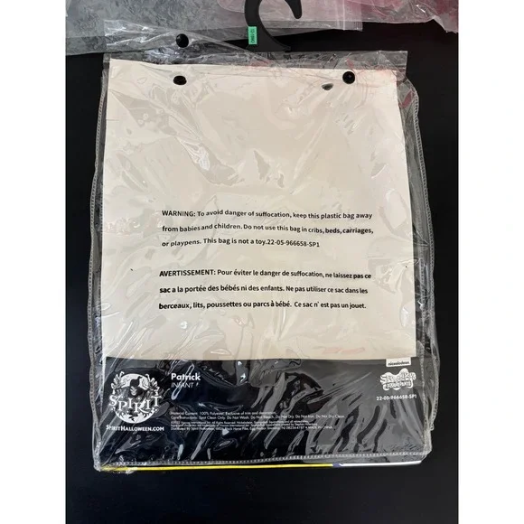 Spirit Halloween Patrick Star SpongeBob SquarePants Infant Costume 12-18M Pink - Picture 6 of 15